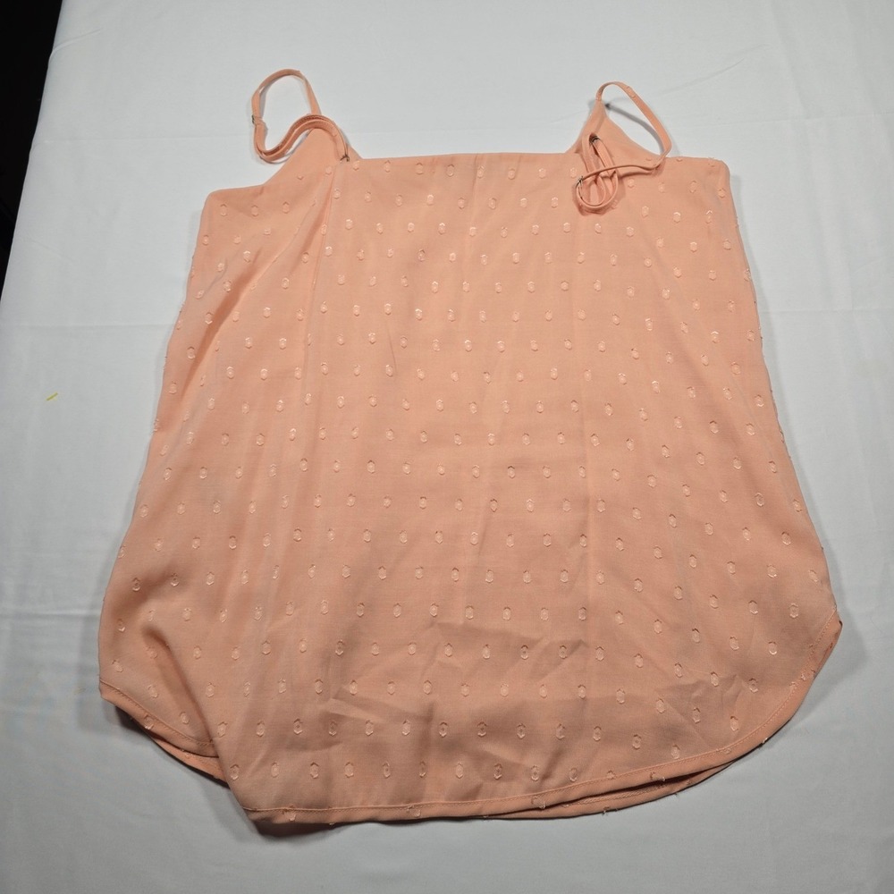 Whimsy Cottagecore Limited Peach Clip Dot Camisole Top Women Small Lined S - Picture 8 of 8